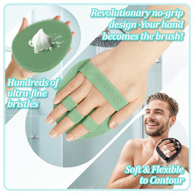 GEENOA Silicone Shower Scrubber packaging