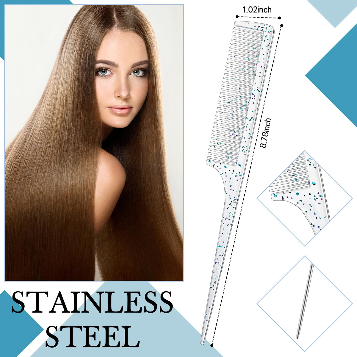 Geiserailie double-sided edge brush for styling