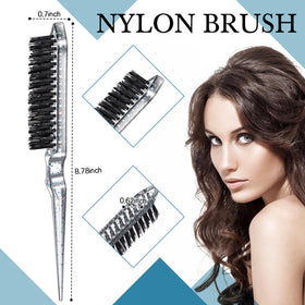 Geiserailie pin tail comb with stainless steel handle
