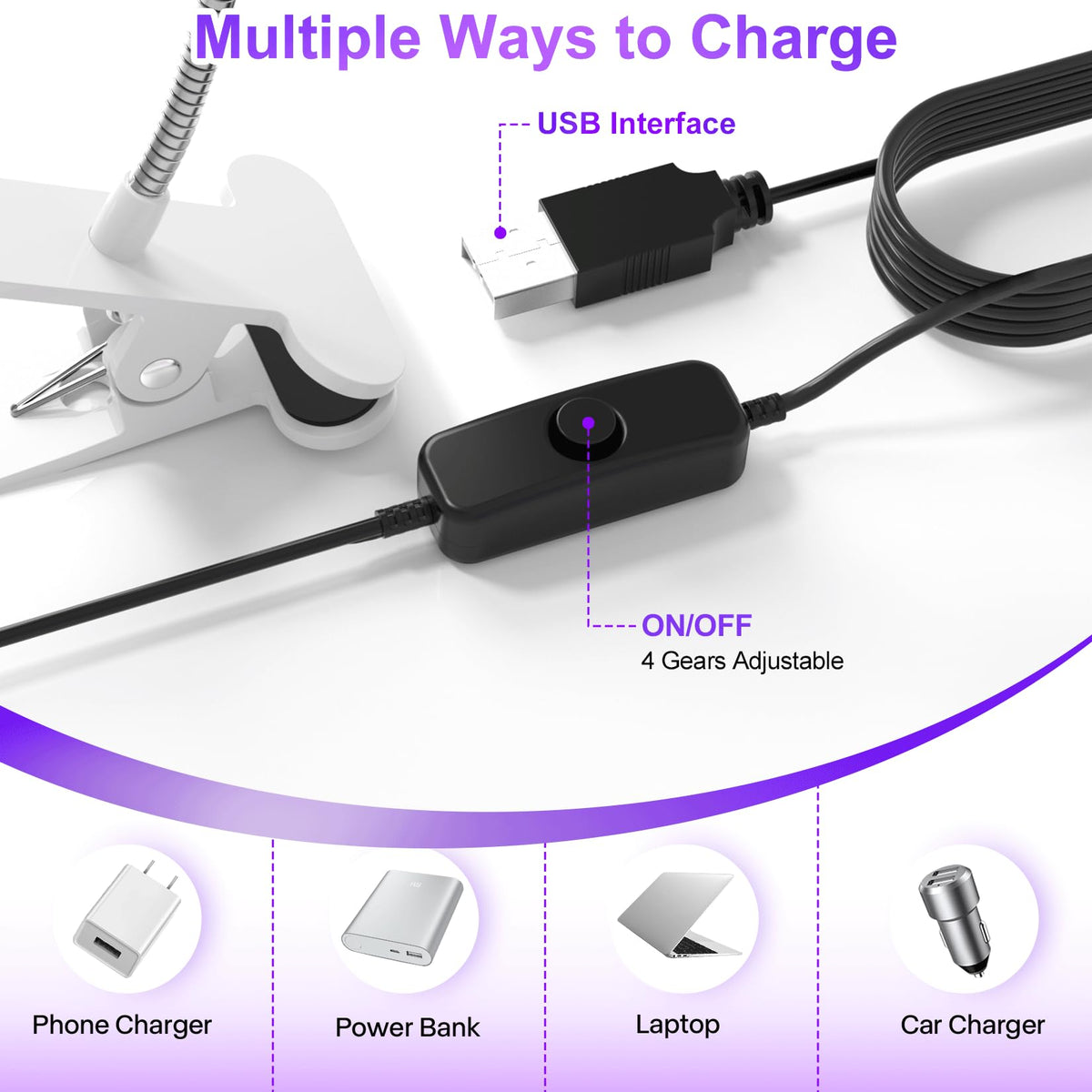 Geisofu UV Nail Lamp compact size with long cable