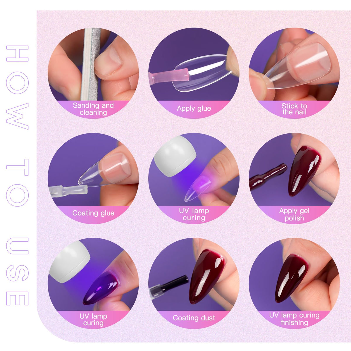 Geisofu UV Nail Lamp demonstrating 360-degree flexibility