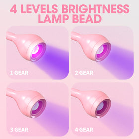 Geisofu UV Nail Lamp showing the securing clip feature