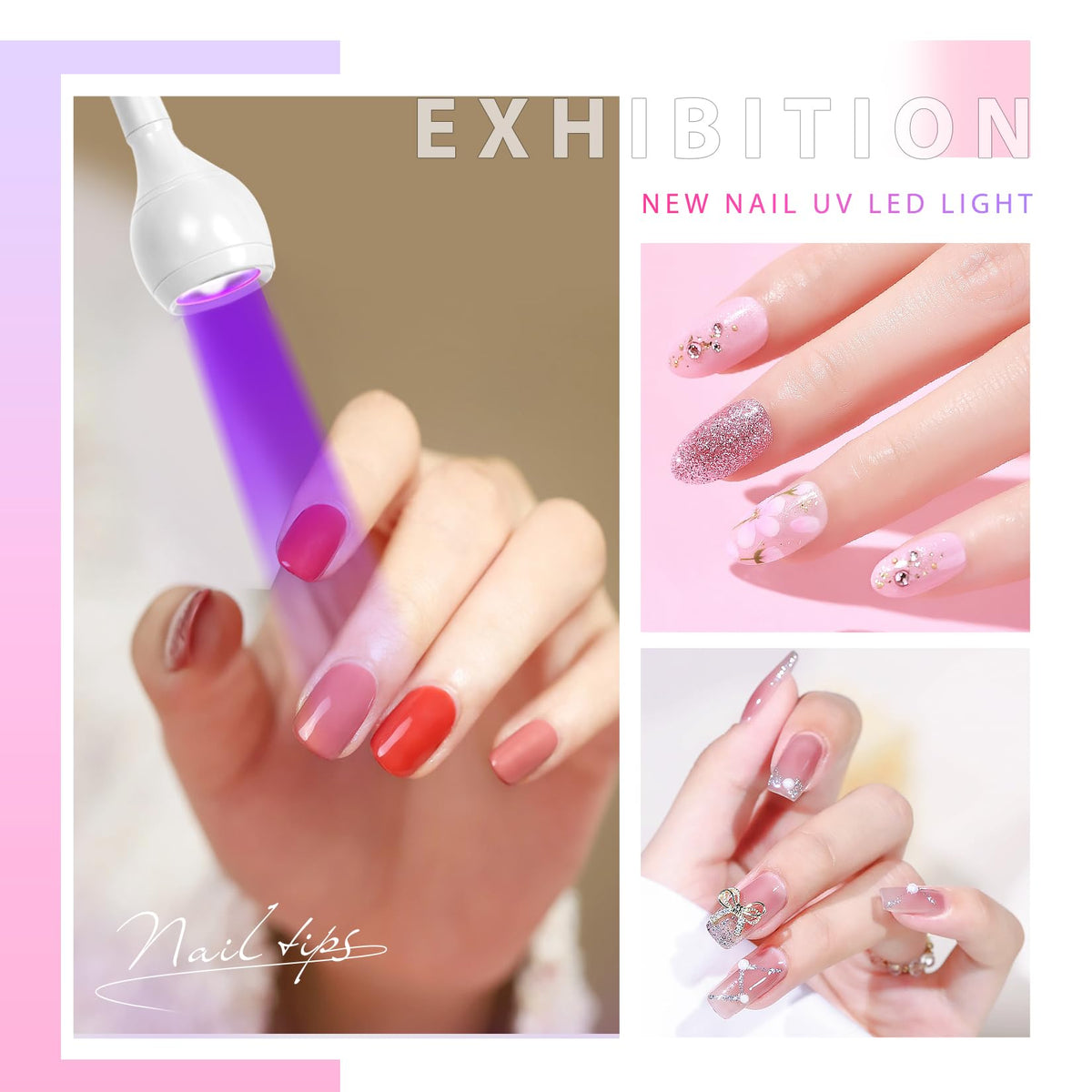 Geisofu UV Nail Lamp with securing clip for stability