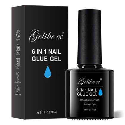 gelike ec Gel Nail Glue 6-in-1 UV Adhesive front view