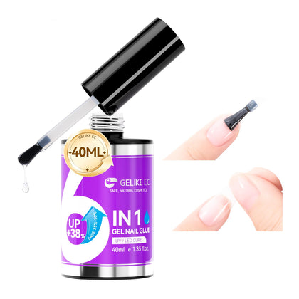 gelike ec Nail Glue 40ml front view with precision brush