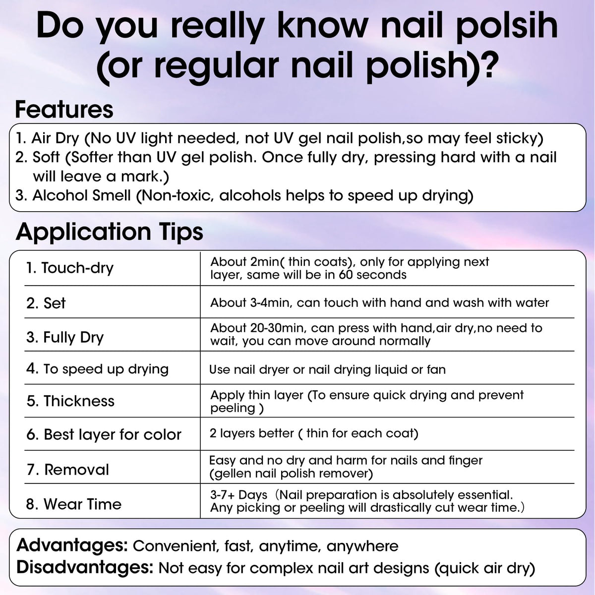 GELLEN 15ml Clear Base Coat Nail Polish applied on nails