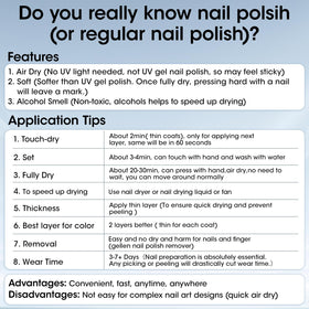 GELLEN 4 In 1 Clear Nail Polish Base Coat with natural background
