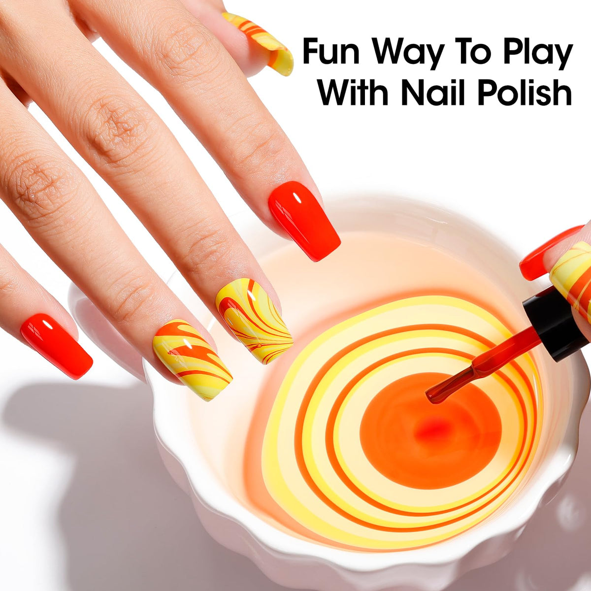 GELLEN Bright Neon Nail Polish in use at a summer party