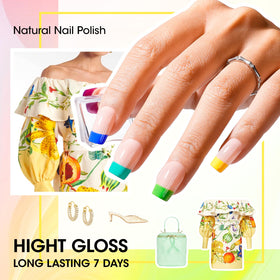 GELLEN Bright Neon Nail Polish packaging with 12 colour options