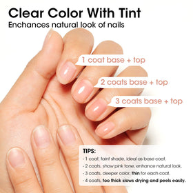 GELLEN Clear Nail Polish Base Coat packaging details