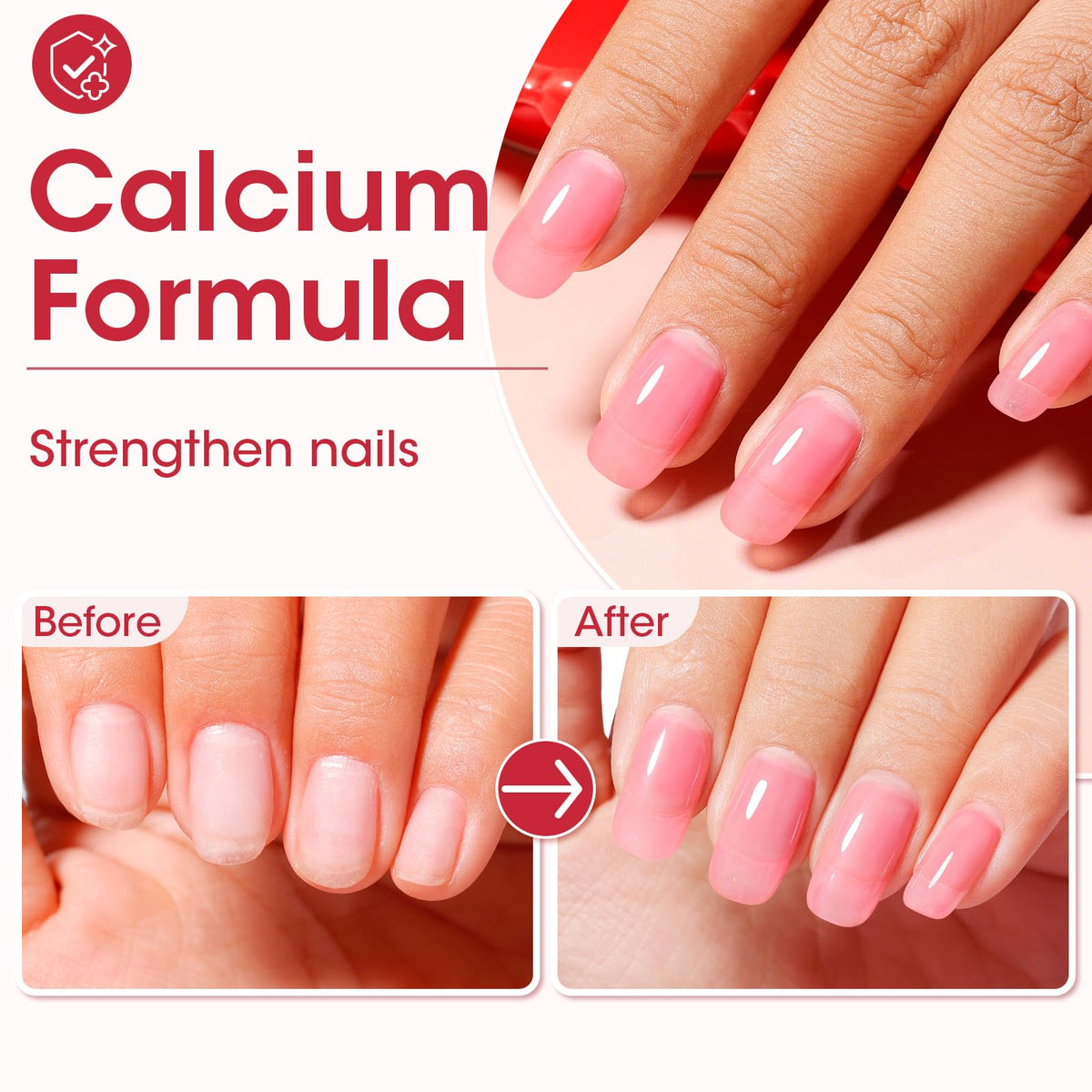 GELLEN Clear Nail Polish Base Coat packaging details