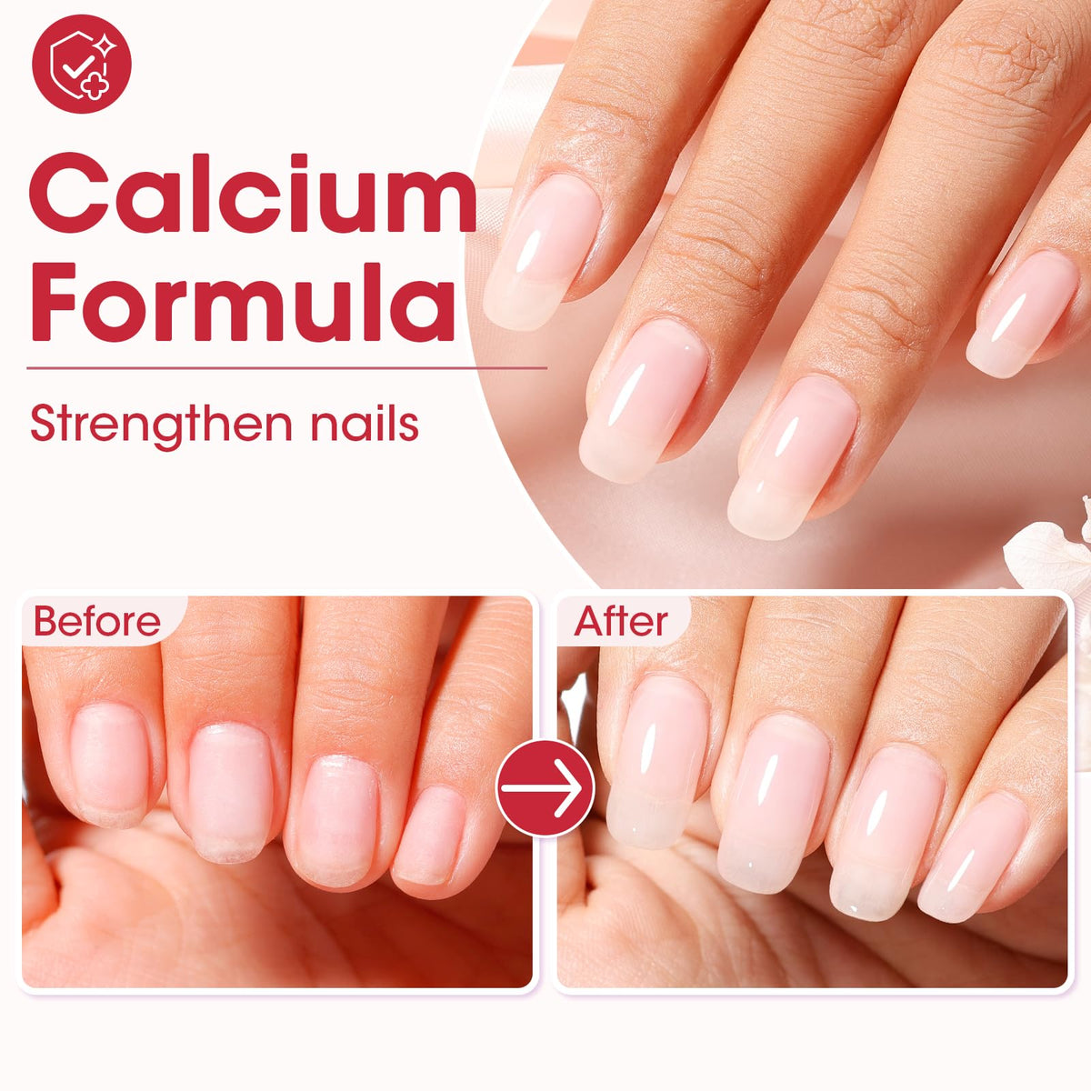 GELLEN Clear Nail Polish Base Coat packaging display