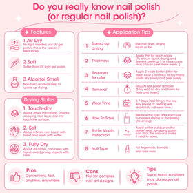 GELLEN Clear Nail Polish Base Coat with other nail care products