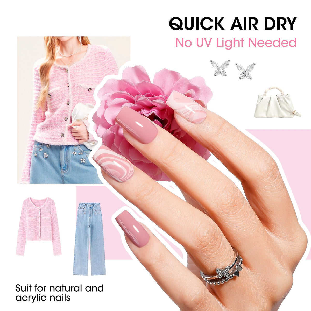 GELLEN nail polish application with wide brush for perfect coverage