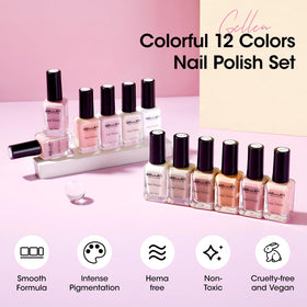 GELLEN nail polish in use on manicured nails