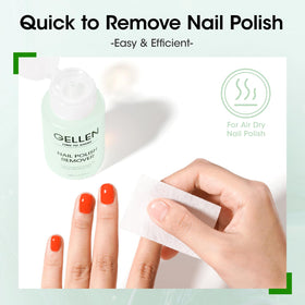 GELLEN Nail Polish Remover 180ml with cotton pad for application
