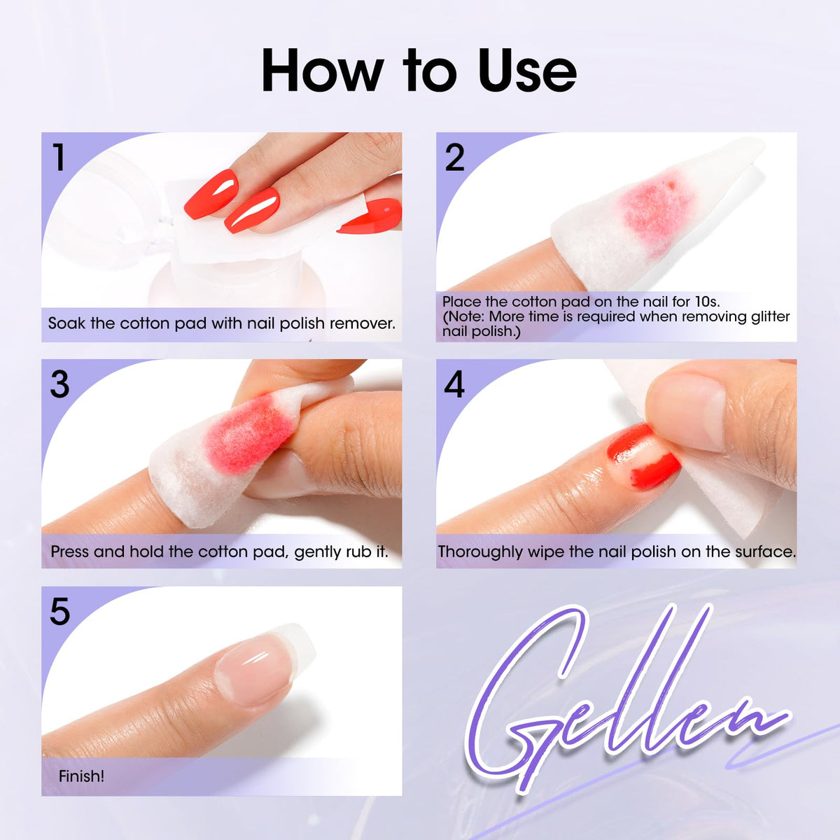GELLEN Nail Polish Remover with pleasant scent description