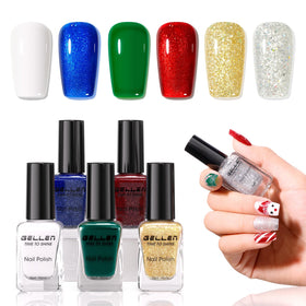 GELLEN Nail Polish Set featuring six shades for festive occasions