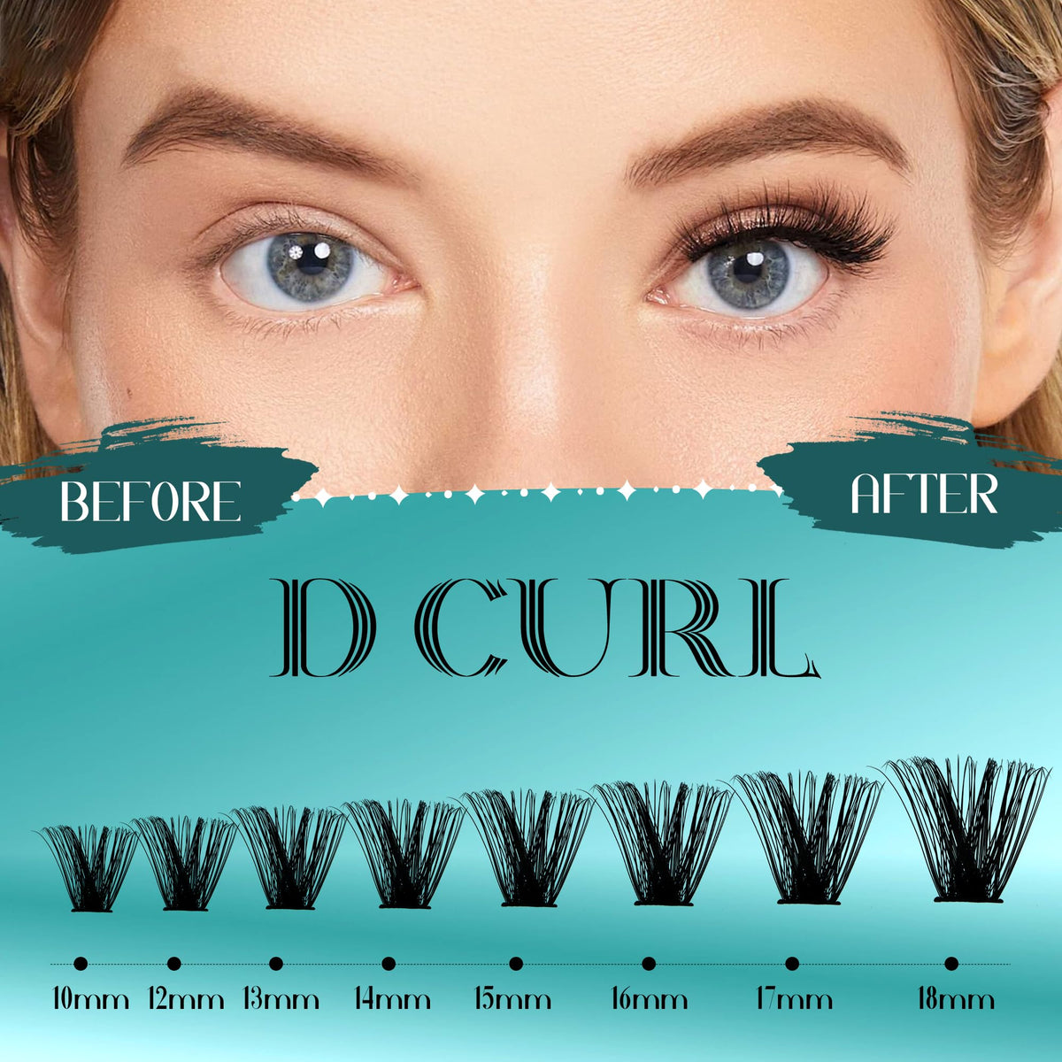 GEMERRY DIY Lash Clusters Kit with various lash lengths