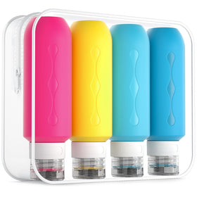 Gemice Travel Bottles 6oz silicone containers in clear bag