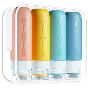 Gemice travel bottles set with three leak proof containers