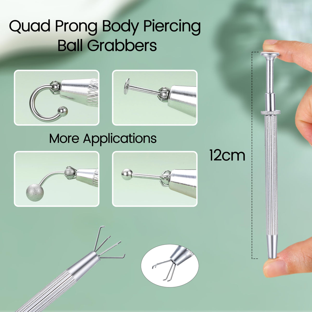 GEMQUEEN stainless steel piercing taper tool