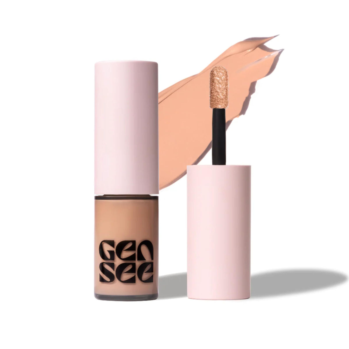 Gen See Mixed Media Matte Liquid Eyeshadow in Linen Cream front view