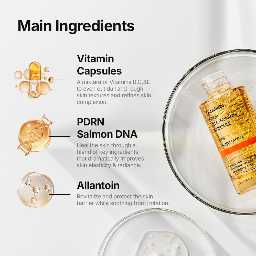 Genabelle PDRN Vitamin C Serum lifestyle scene
