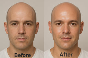 Generic Bald Head Balm Moisturiser application on a shaved scalp
