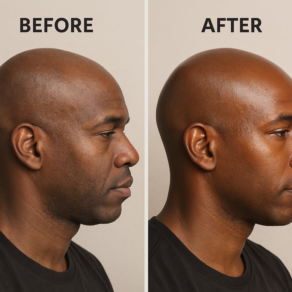 Generic Bald Head Balm Moisturiser ingredients list on the back