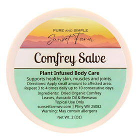 Generic Comfrey Salve 2 oz jar front view