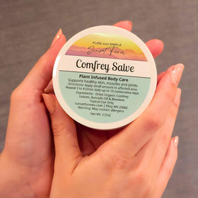 Generic Comfrey Salve in a lifestyle setting