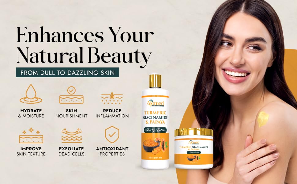 Generic Turmeric Body Cream with natural ingredients