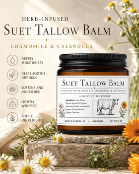 Generic Unscented Night Tallow Balm application on skin