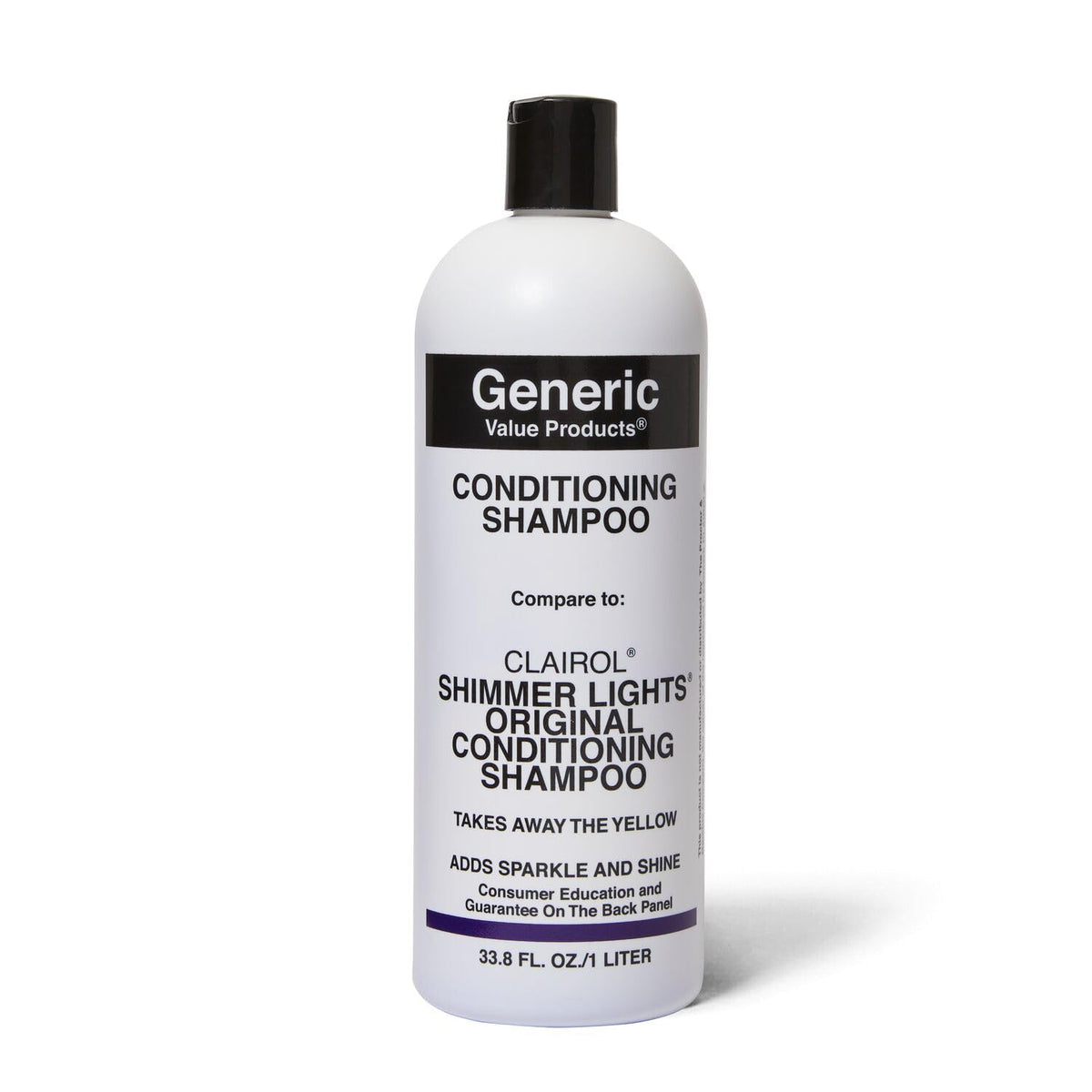Generic Value Products Conditioning Purple Shampoo front view 33.8 Oz