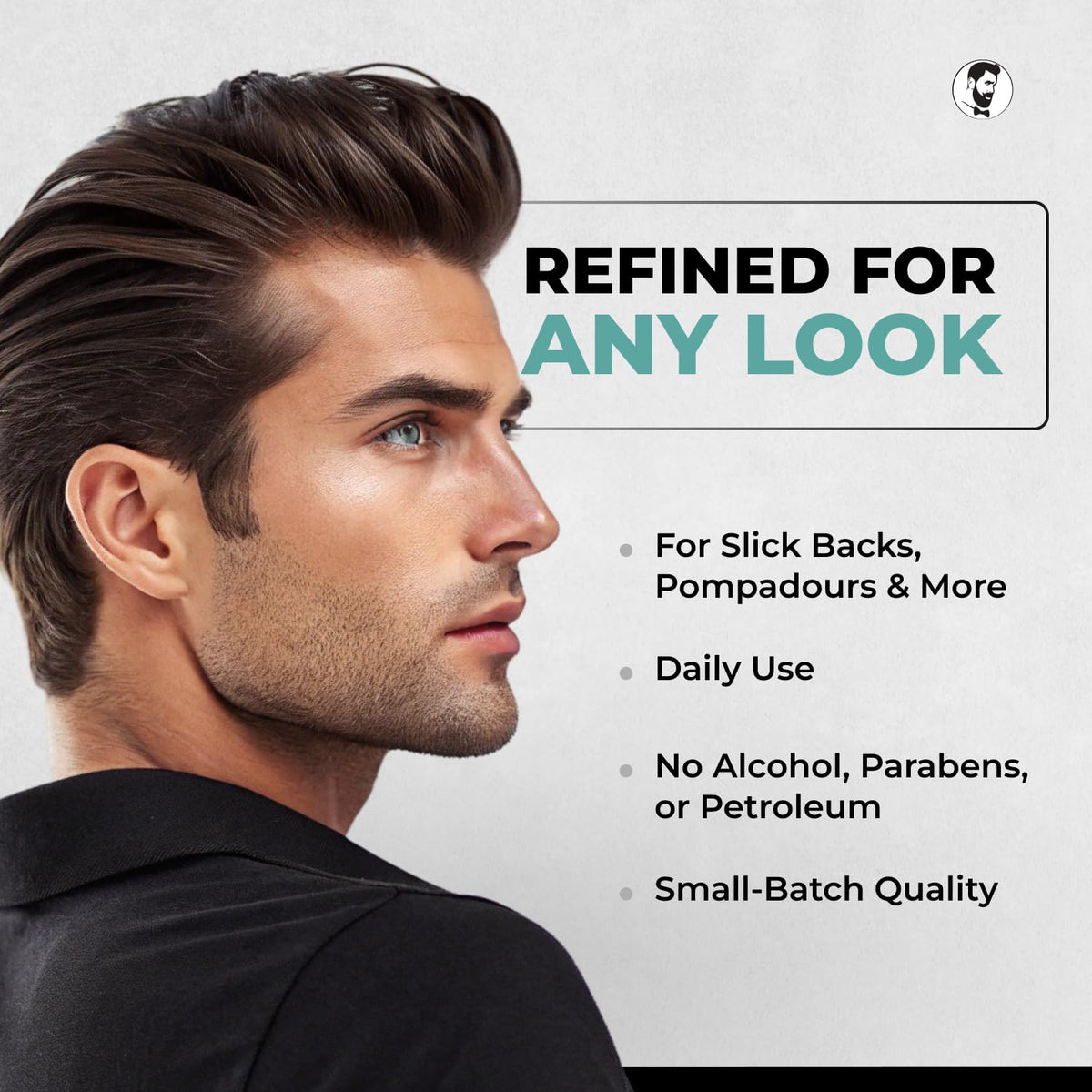 Gentlemen Republic 32oz Refined Hair Gel with styling tools