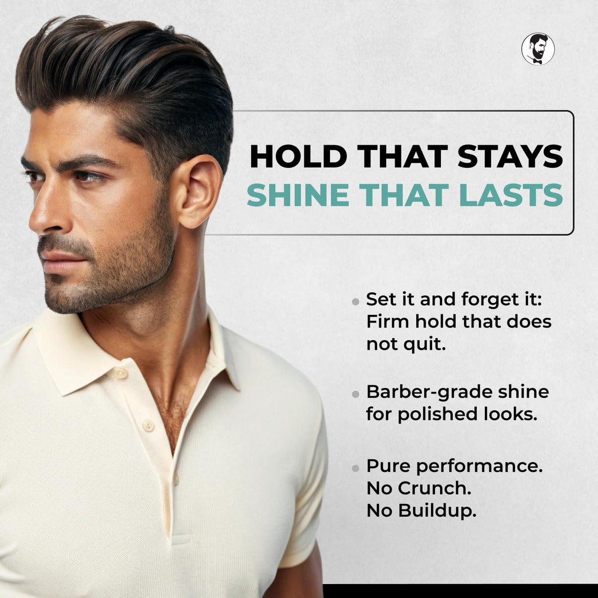 Gentlemen Republic Hair Gel application on hair