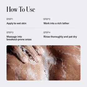 Geologie Acne Control Body Wash side view of bottle