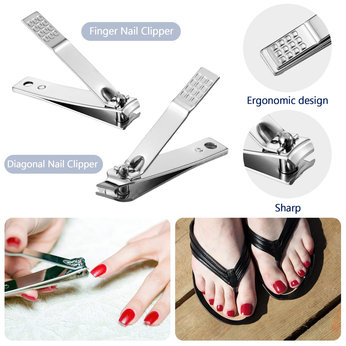Geosar grooming tools displayed on a flat surface