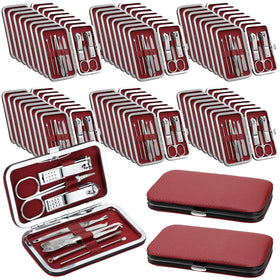 Geosar Travel Manicure Kit 50 Sets Red with tools