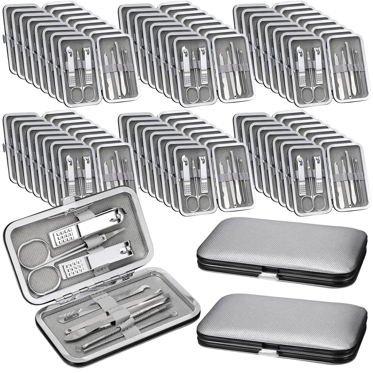 Geosar Travel Manicure Kit 50 Sets with stainless steel tools