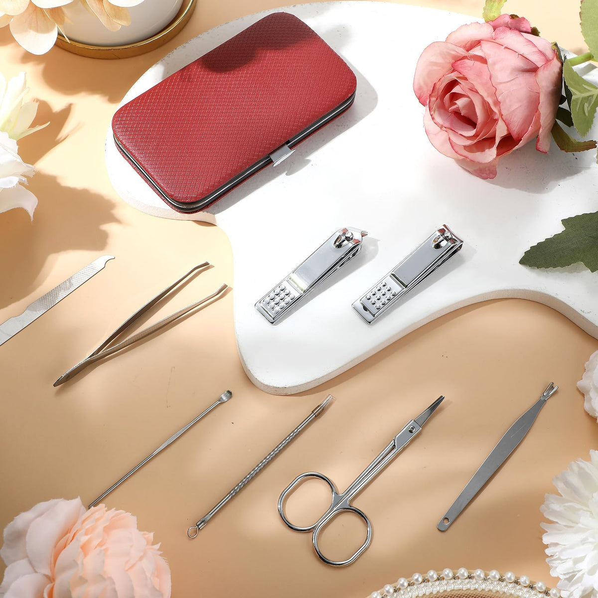 Geosar Travel Manicure Kit compact case dimensions