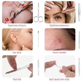 Geosar travel manicure kit dimensions and features highlighted