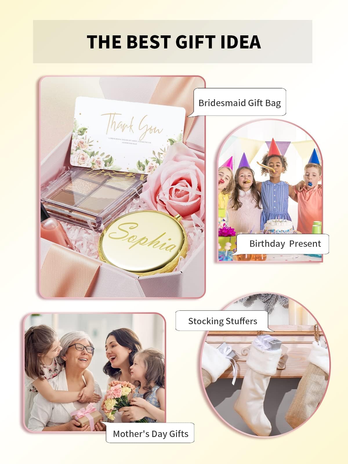 Getinbulk Compact Mirror customisation options