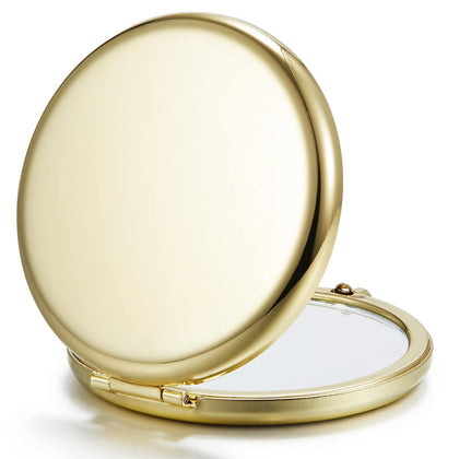 Getinbulk Compact Mirror front view in gold