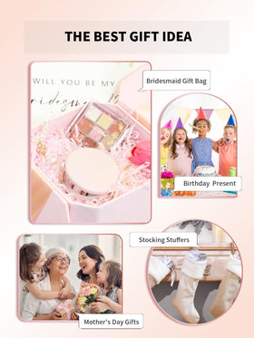 Getinbulk compact mirror in light blue with personalised design