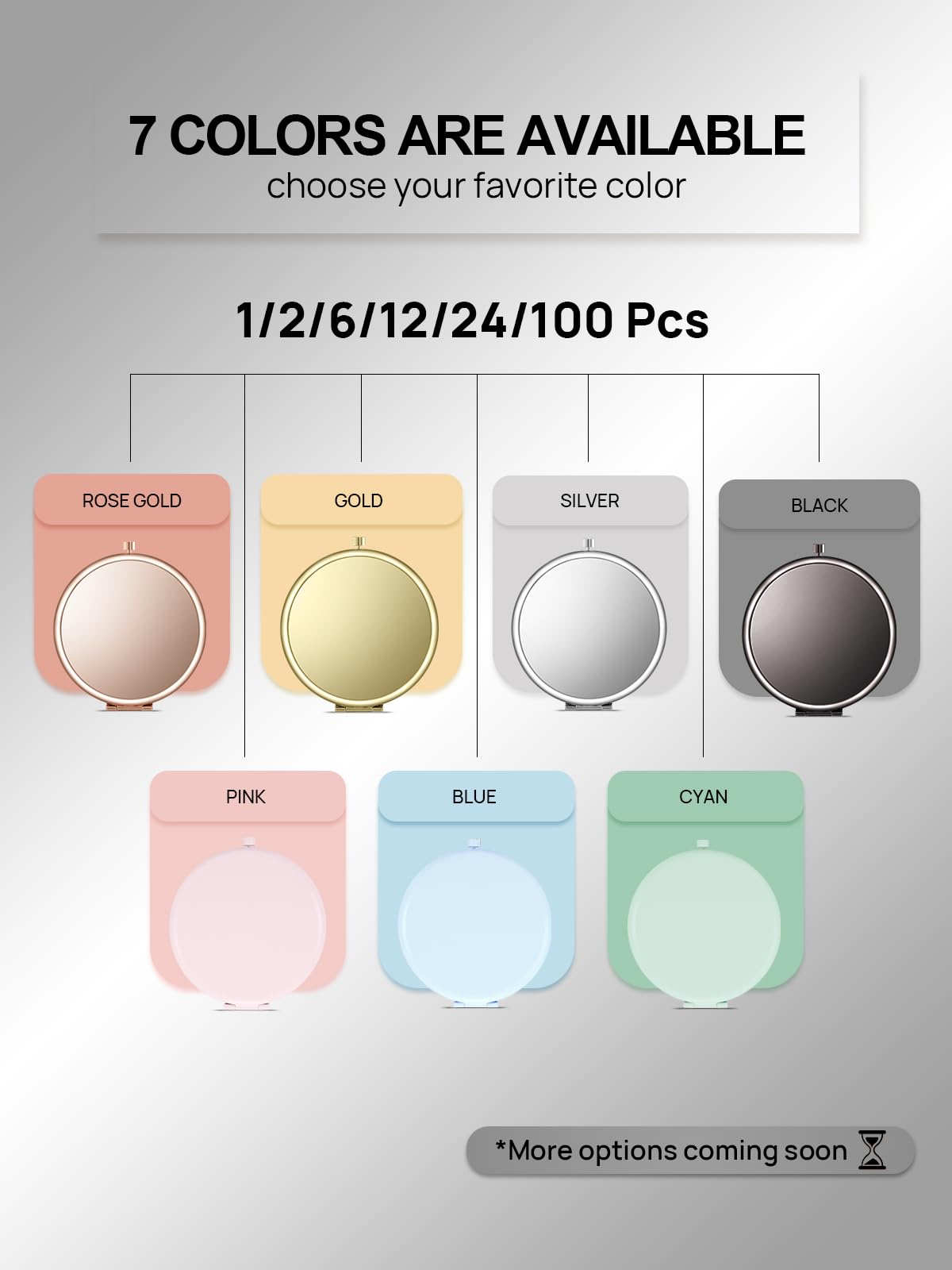 Getinbulk Compact Mirror in Onyx Black color