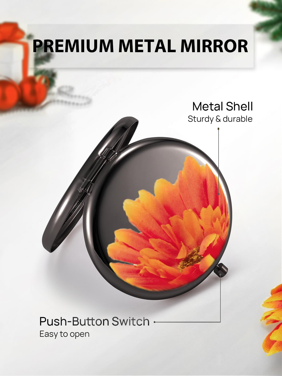 Getinbulk compact mirror pink model with reflection