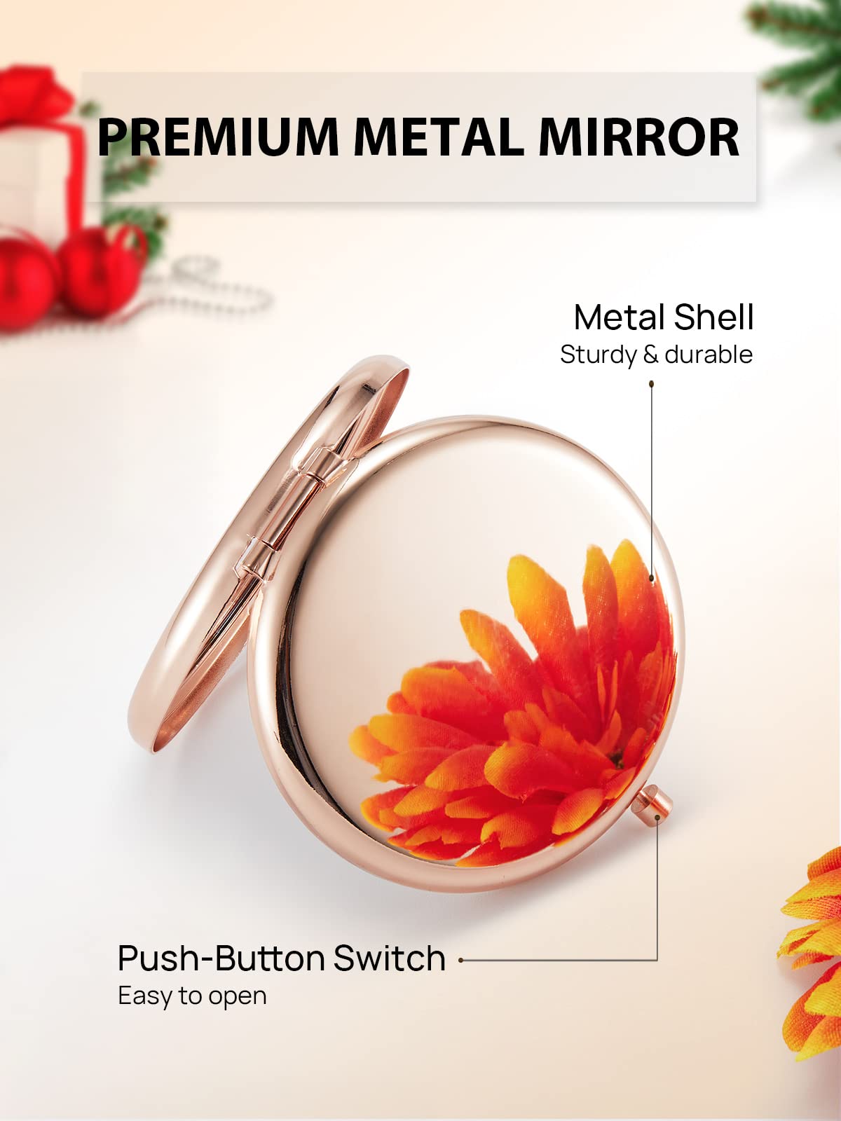 Getinbulk Compact Mirror Rose Gold with other colour options