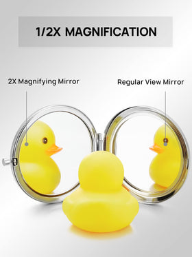 Getinbulk compact mirror set in black colour front view